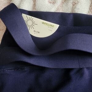 Offline by Aerie Navy Leggings Navy XL Short